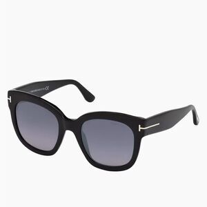 Tom Ford Beatrix 52MM Polarized Lens Oversize Square Sunglasses Black